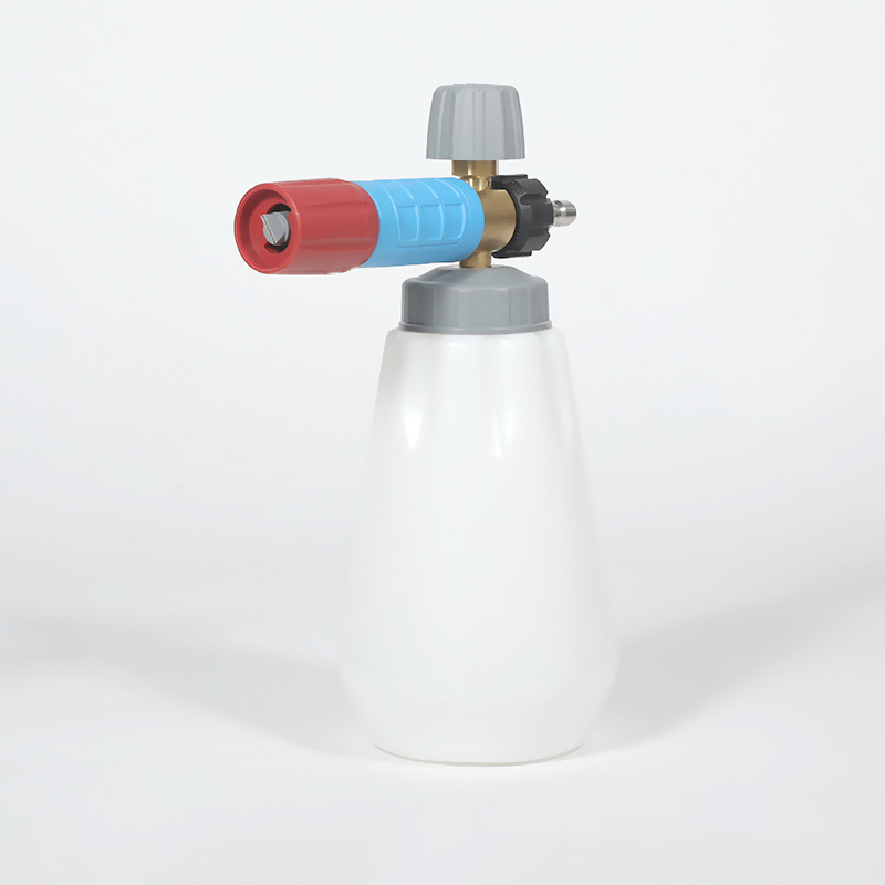 Hoge druk grote mond witte schuimpot