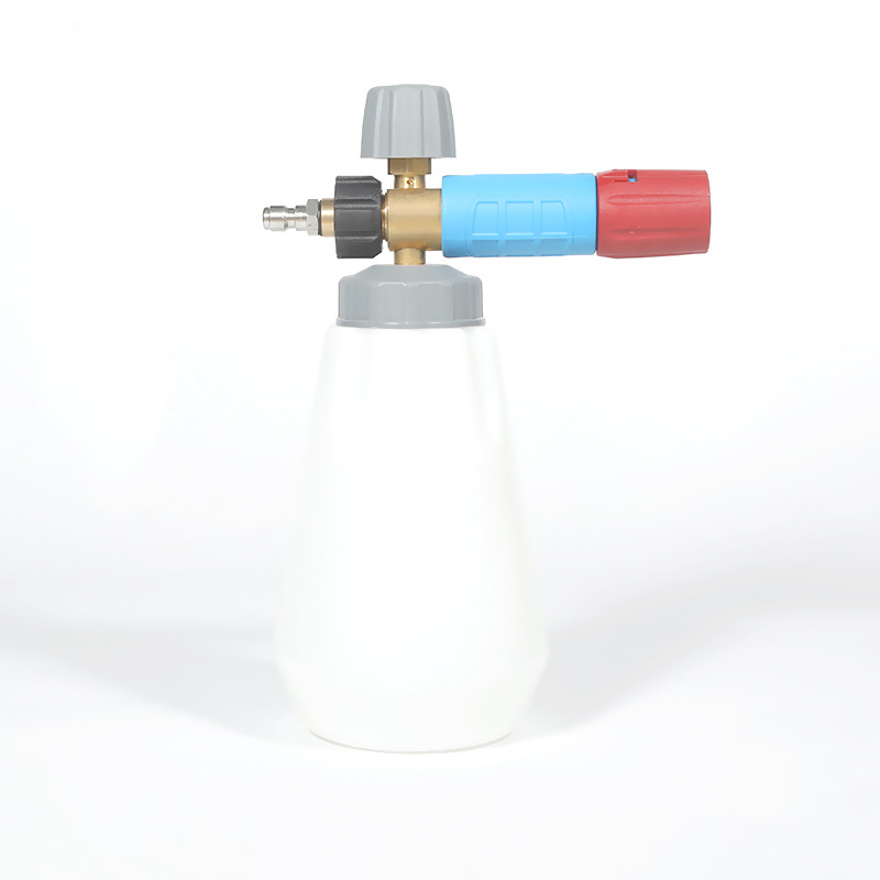 Hoge druk grote mond witte schuimpot