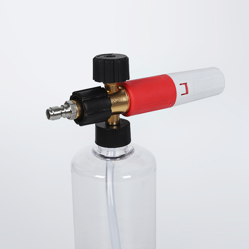 Hoogdruk snel-plug transparante sectorvormige PA-carwashschuimpot