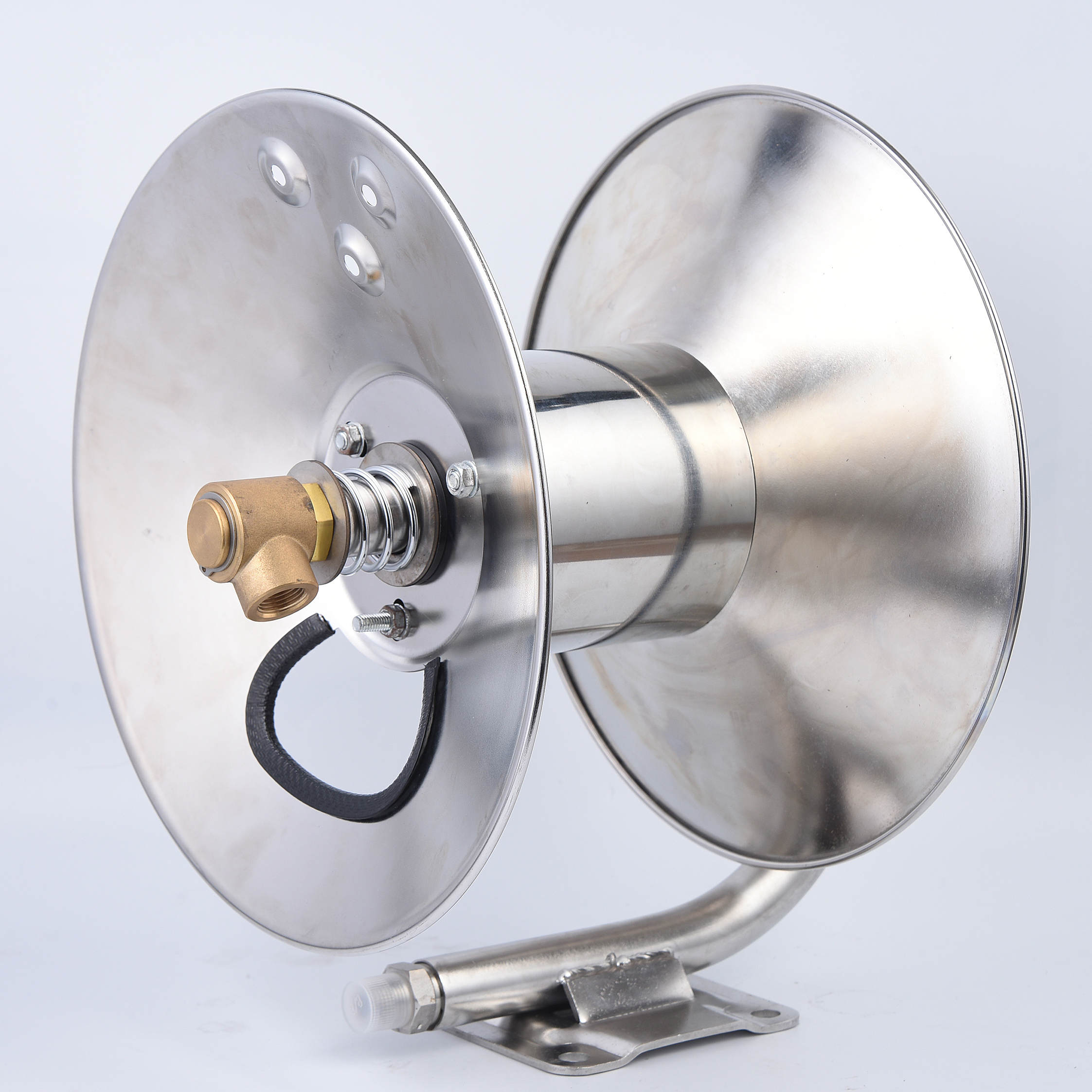 Hogedruk roestvrijstalen handkastslanghaspel voor auto -wassen